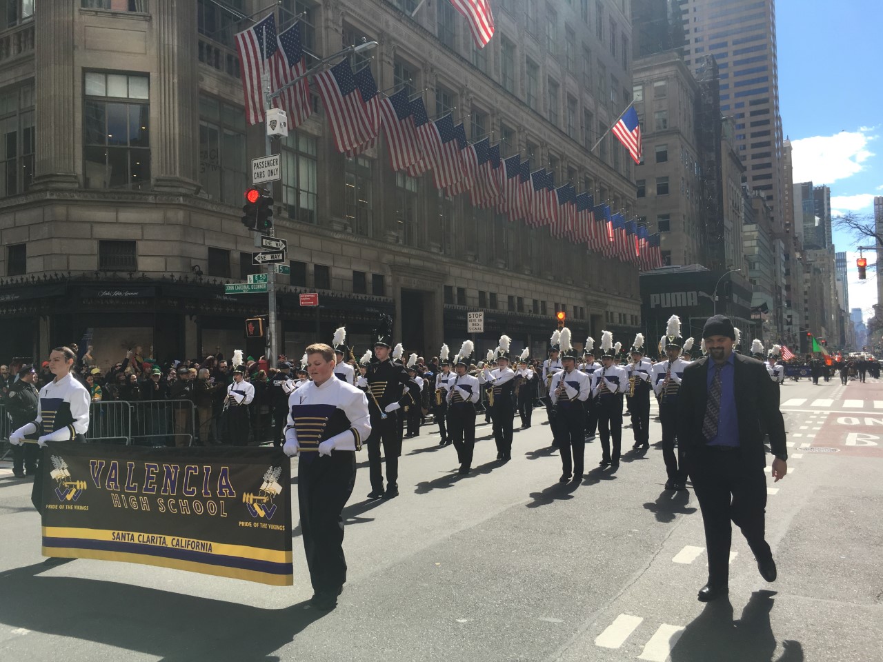 Valencia marching band performs at Carnegie Hall, NYC St. Patrick’s Day parade
