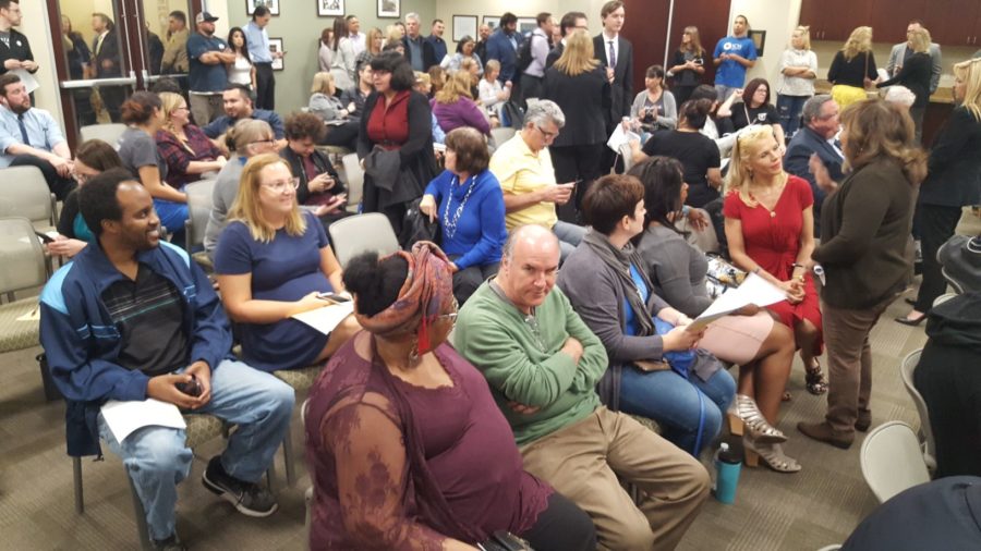 Messina draws crowd, addresses controversy at Hart District meeting