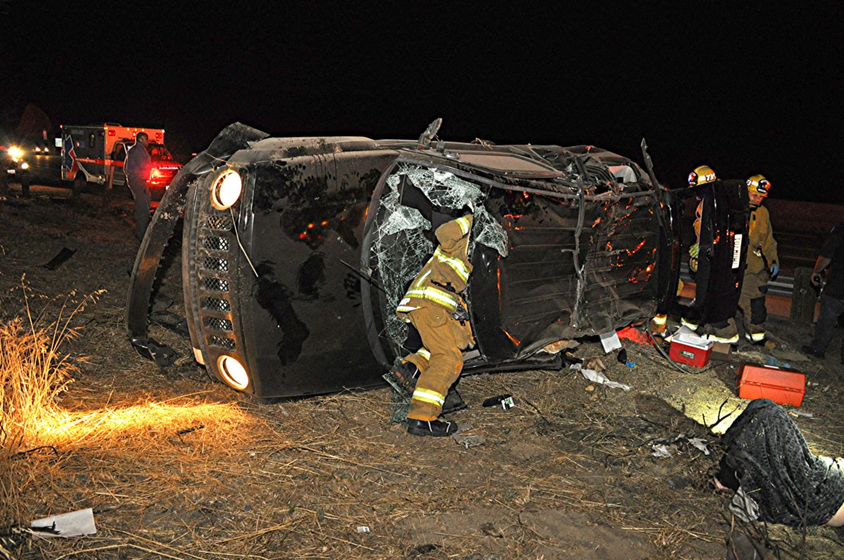 CHP investigating rollover crash that left three injured